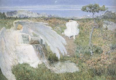 Giovanni Segantini Love at the Spring of Life (The Fountain of Youth) (mk19) France oil painting art